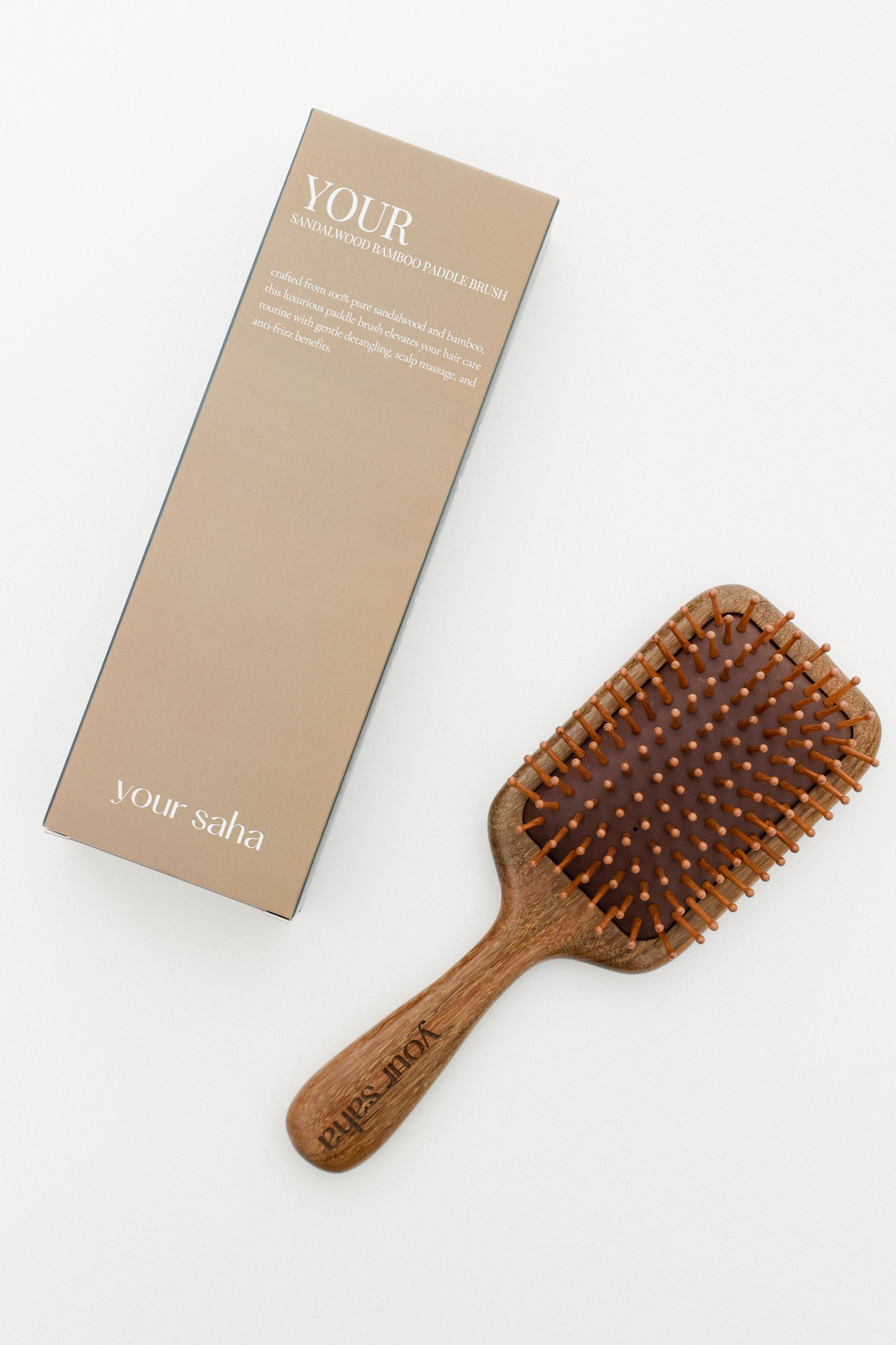 Your Sandalwood Bamboo Paddle Brush