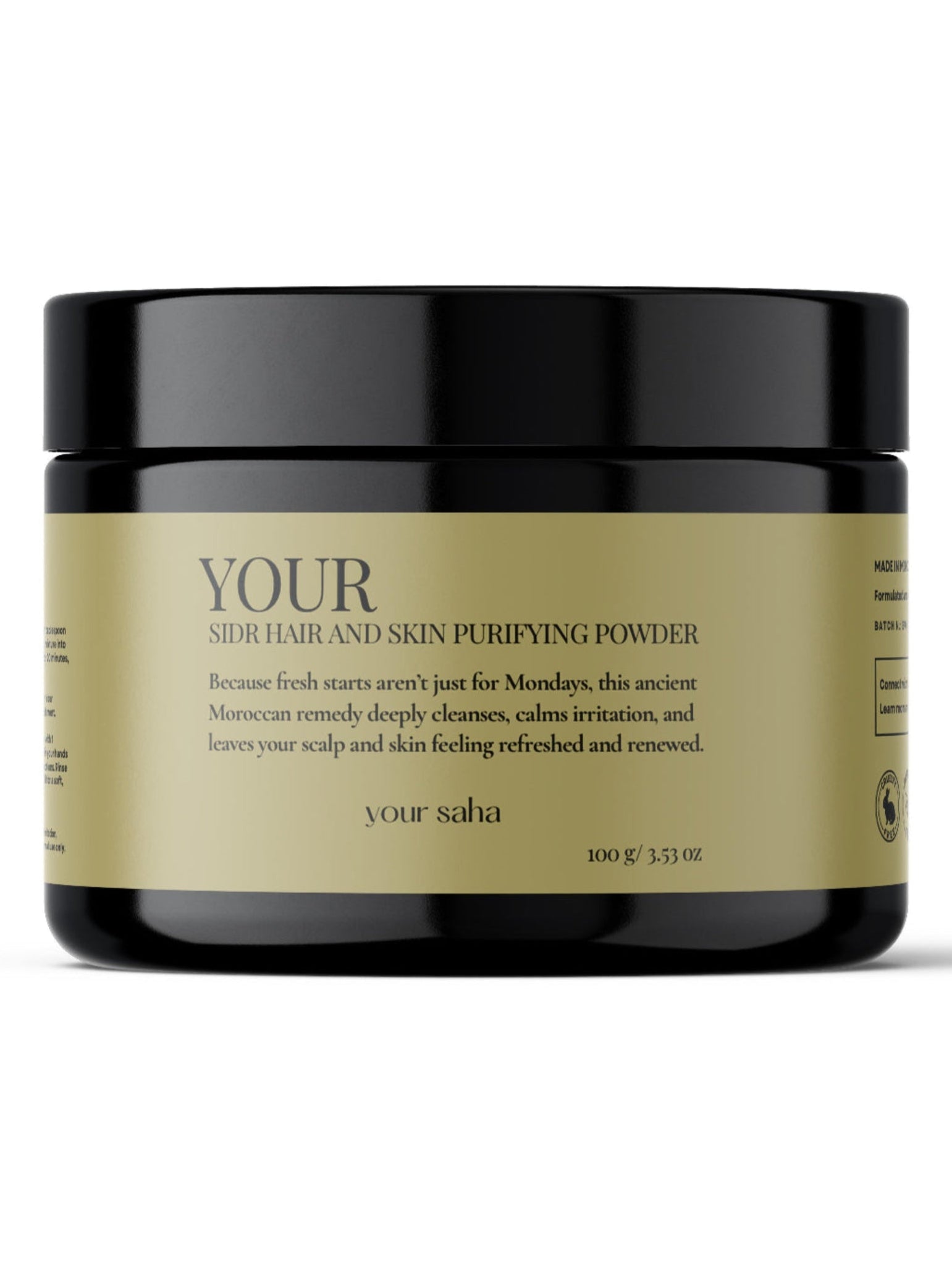 Your Sidr Hair and Skin Purifying Powder